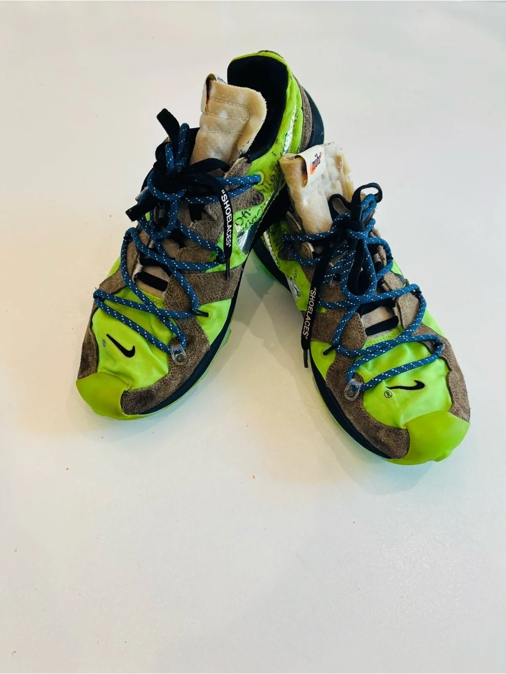 Nike Air Zoom Terra Kiger 5 off White Electric Green Running Men’s Shoe size 13